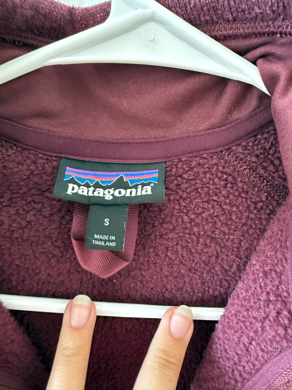 Patagonia Women's Half-Zip Pullover - Plum Heather - Picture 3 of 6